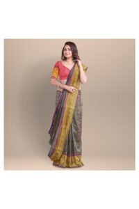 emboss-kanchipuram-silk-saree-chocolate