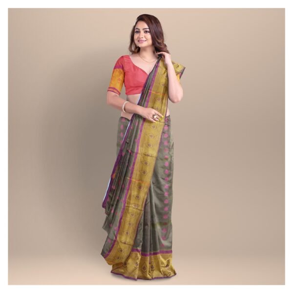 emboss-kanchipuram-silk-saree-chocolate