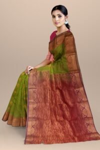 emboss-kanchipuram-silk-saree-green