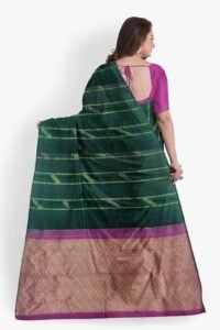 kanchipuram-silk-saree-dark green