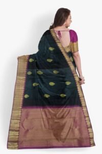 kanchpuram-silk-saree-dark-green